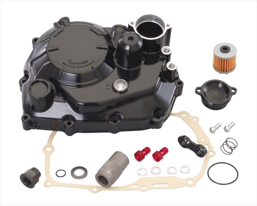 【4990852102082】 307-1432200 クラッチカバーKIT　ブラック KITACO(キタコ) ｜GLOBAL MOTO 20,360円