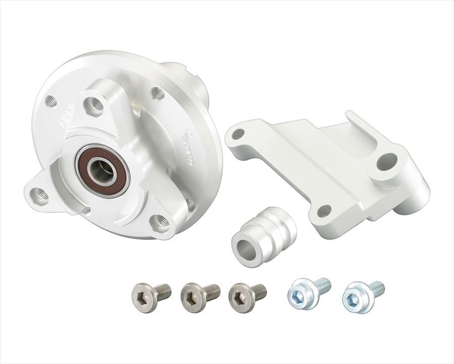 【4990852066094】 508-1083120 フロントディスクハブKIT　φ27フォーク 173mm ピッチ/オフセットホイール用/シルバー KITACO(キタコ)