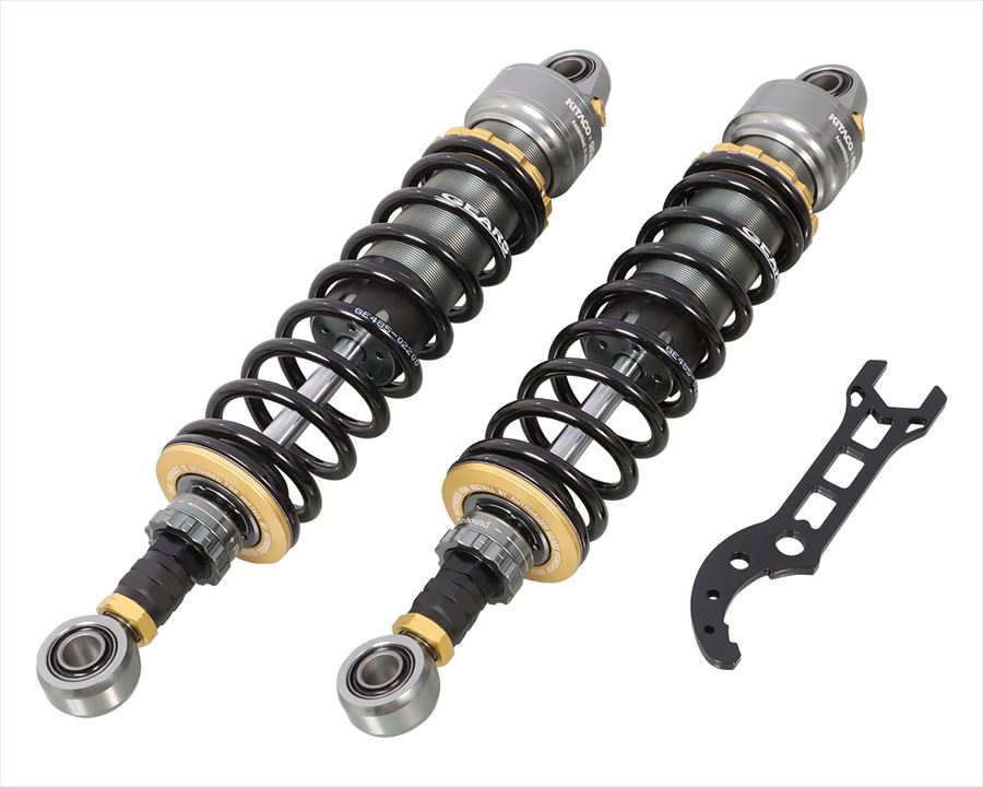 【4990852126385】 520-1829100 ショックアブソーバー ガンメタリック・ブラック KITACO(キタコ) |GLOBAL MOTO