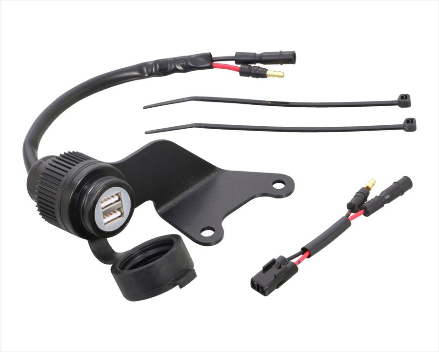 【4990852116713】 80-757-18600 USB電源KIT　2ポートタイプ KITACO(キタコ)
