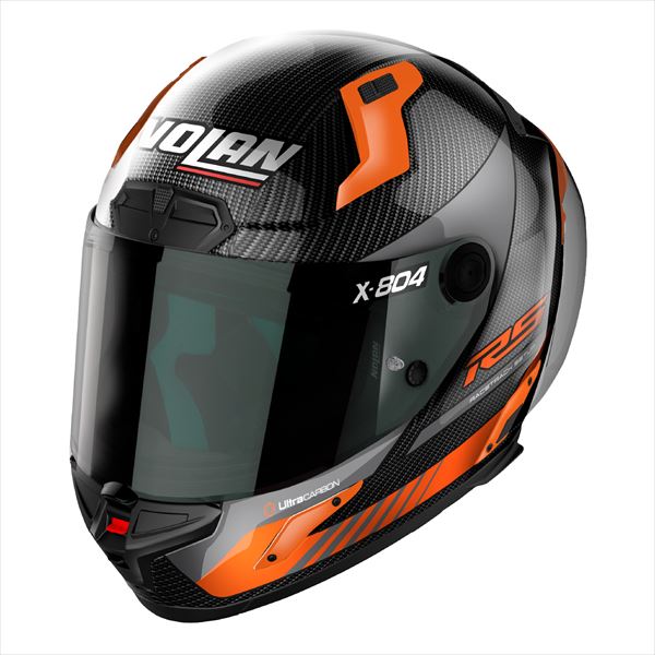 NOLAN(ノーラン) 【4909449631294】 45564 バイク用 ヘルメット フルフェイス Xシリーズ X-804RS ウルトラカーボン HOTLAP(オレンジ/14) XLサイズ(61-62cm) 45564