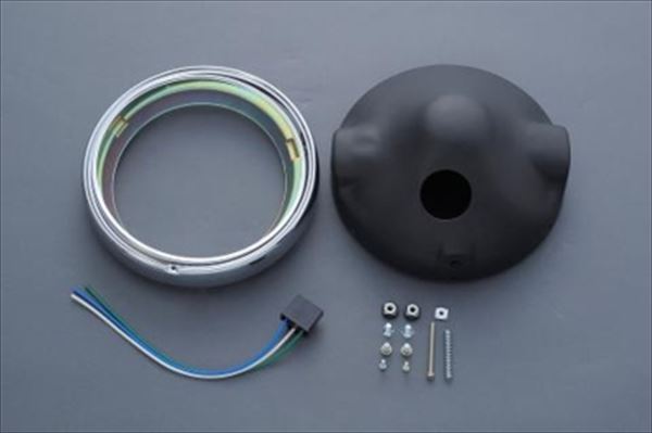 M-TEC中京 MRS-Z1-A2 ヘッドライトリム&ケースセット 旧カワサキZ/KZ専用 リム:メ