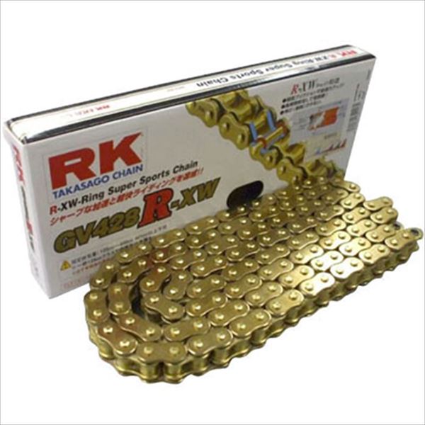 RK(アールケージャパン) 【4935531341109】 RK428RXW-EDGOLD-100L ドライブチェーン ゴールド