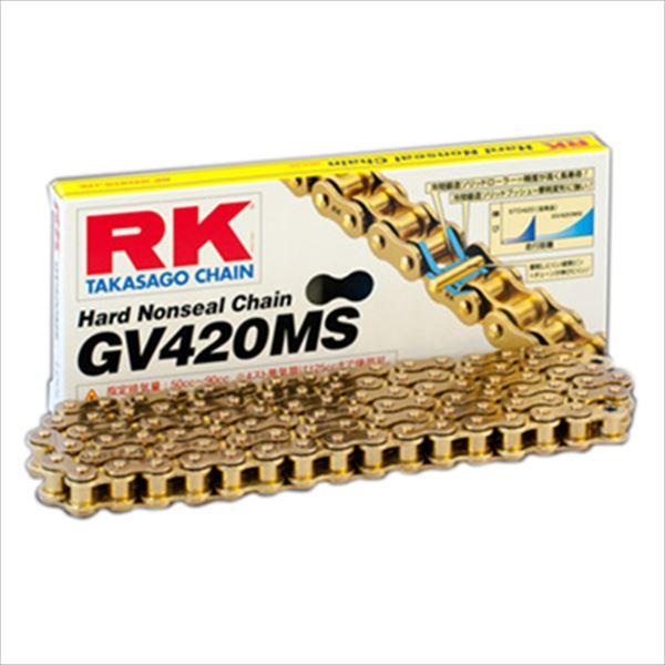 RK(アールケージャパン) 【4935531343011】 RK420MS-EDGOLD140L　ドライブチェーン　ゴールド