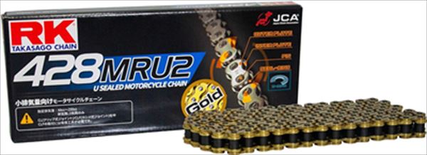 RK(アールケージャパン) 【4935531344674】 RK428MRU2-GOLD-120L　ドライブチェーン　ゴールド