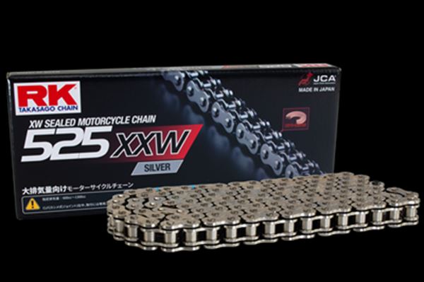 RK(アールケージャパン) 【4935531345152】 RK525XXW-SILVER-130L　ドライブチェーン　シルバー