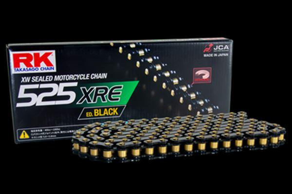 RK(アールケージャパン) 【4935531346470】 RK525XRE-ED-BLACK130L ドライブチェーン ブラック|GLOBAL MOTO