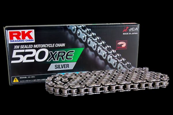 RK(アールケージャパン) 【4935531347569】 RK520XRE-SILVER-130L　ドライブチェーン　シルバー