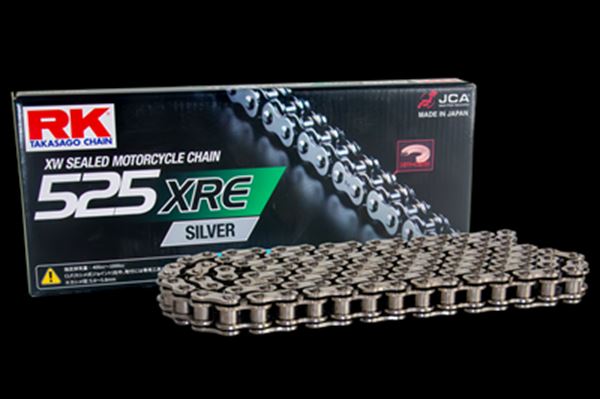 RK(アールケージャパン) 【4935531347590】 RK525XRE-SILVER-100L　ドライブチェーン　シルバー