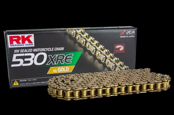 RK(アールケージャパン) 【4935531347712】 RK530XRE-ED-GOLD-120L　ドライブチェーン　ゴールド｜GLOBAL MOTO