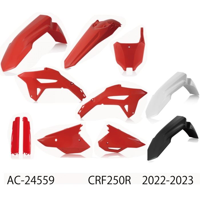 ACERBIS(アチェルビス) AC-24559 CRF250R 22-23 PLASTICフルキット　HONDA ACERBIS