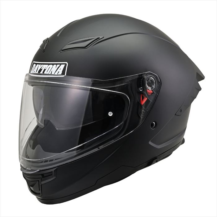DAYTONA(デイトナ) 【4909449634806】 46437 バイク用 ヘルメット フルフェイス SG規格 ABS+PC ピンロックシート付属 インナーバイザー / スピーカーホール 装備 DN-001RS マットブラック Lサイズ(59-60cm) 46437｜GLOBAL MOTO