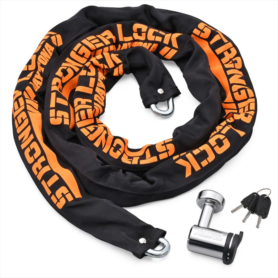 DAYTONA(デイトナ) 【4909449645659】 48410 バイク用 バイクロック 30mm幅チェーン φ8mmスチール合金製 LEDライト付き鍵 ストロンガーチェーンロック 2.0m 48410 6,722円