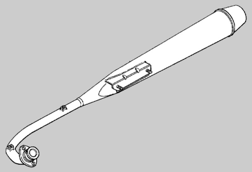 ホンダ(HONDA) マフラーCOMP.,エキゾースト 部品番号:18350-GT0-000 スーパーカブ 純正 Genuine Parts|GLOBAL MOTO