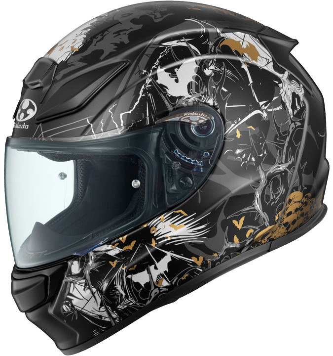 オージーケーカブト OGK Kabuto 【4966094636616】 SHUMA NIGHTER シューマ ナイター フラットブラックゴールド FBKGD Lサイズ