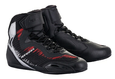 アルパインスターズ 【8059175337444】 FASTER 3 RIDEKNIT SHOE [1930 BLACK SILVER BRIGHT RED] 8 2510319　8/25.5cm