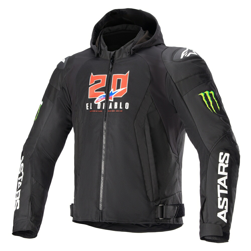 アルパインスターズ 【8059347204543】 FQ20 ZACA AIR MONSTER JACKET 12 BLACK WHITE M 3307523