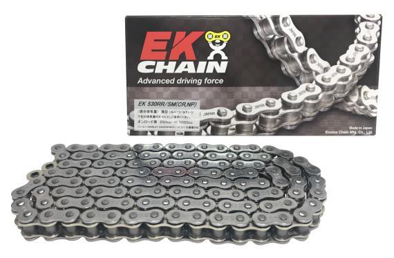 EKCHAIN(江沼チェン) 【4571291775527】 EK530RRS(CR/NP) シルバー 132L MLJ カシメジョイント付属|GLOBAL MOTO