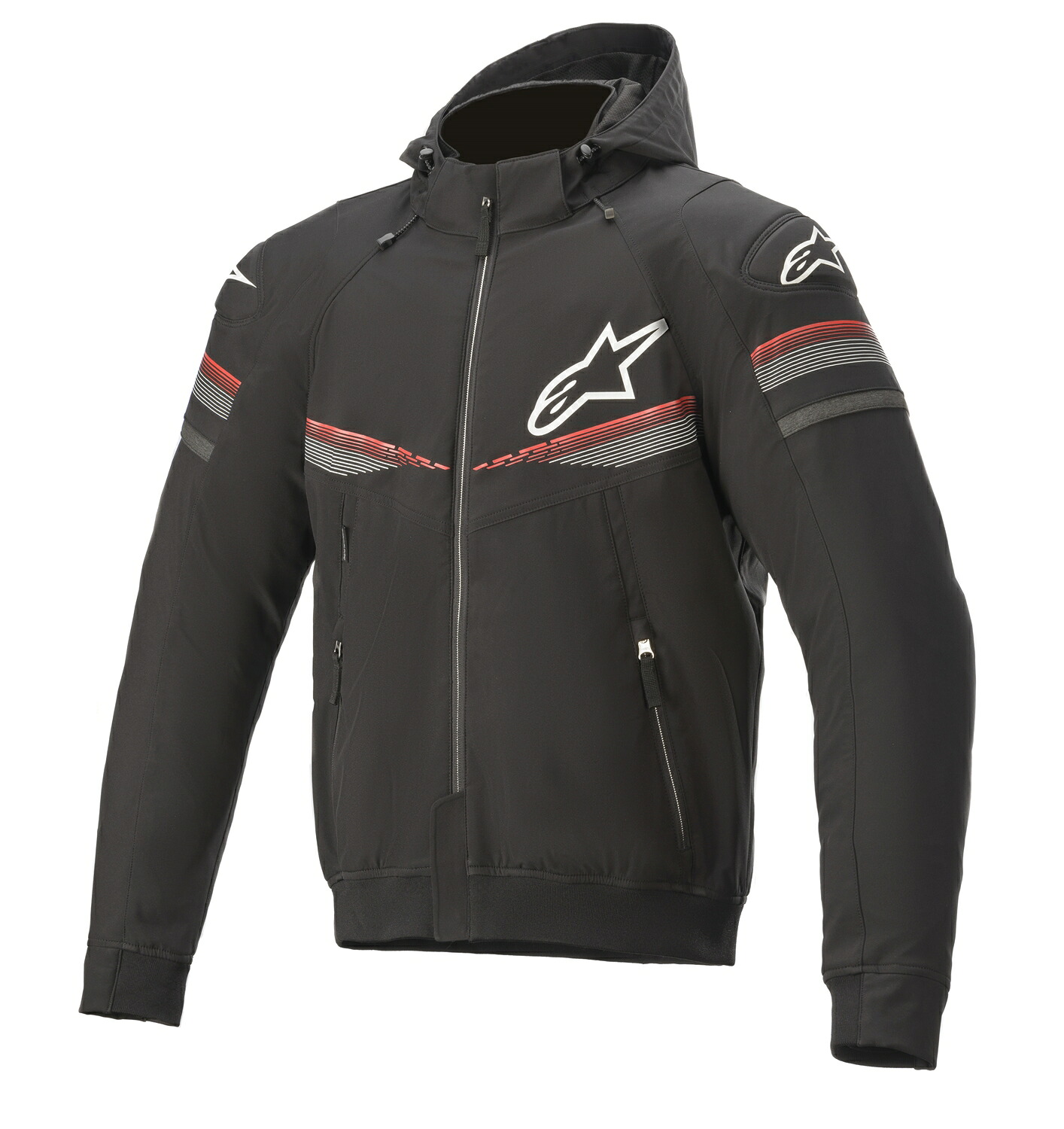 アルパインスターズ 【8059175199189】 SEKTOR V2 TECH HOODIE [1303 BLACK BRIGHT RED] S 4200520｜GLOBAL MOTO