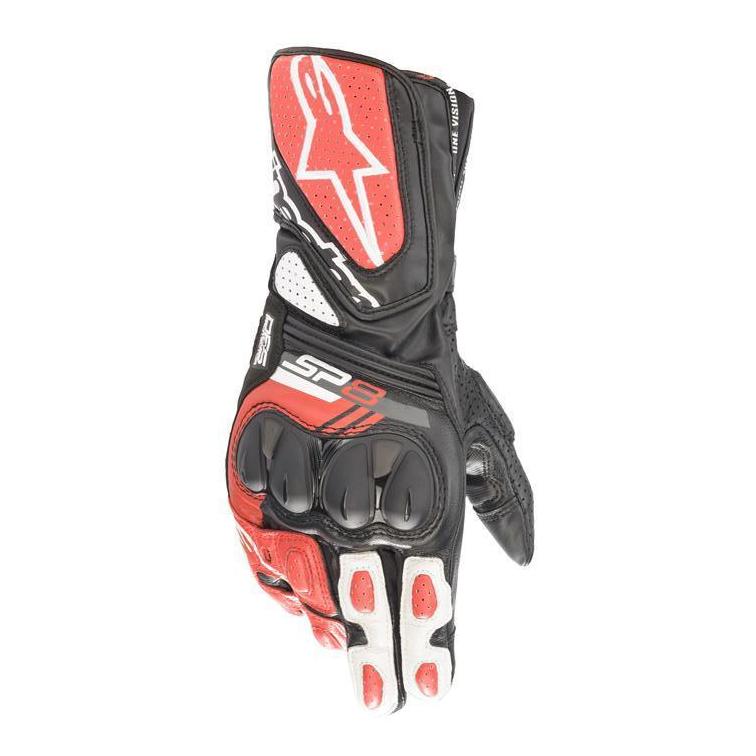 アルパインスターズ 【8059175359781】 SP-8 V3 LEATHER GLOVE [1304 BLACK WHITE BRIGHT RED] S 3558321