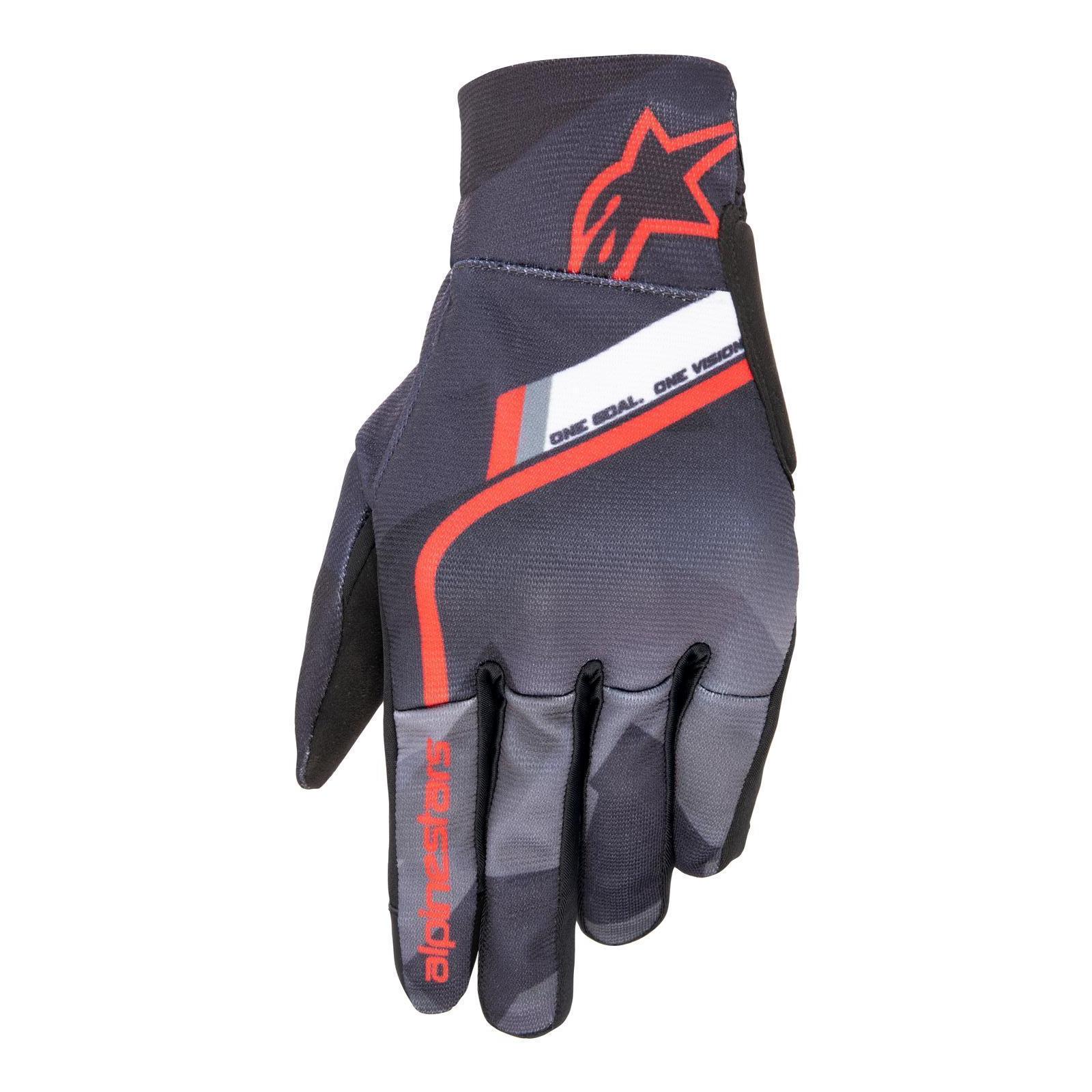 アルパインスターズ 【8059347010182】 REEF GLOVE [1343 BLACK GRAY CAMO BRIGHT RED] M 3569020