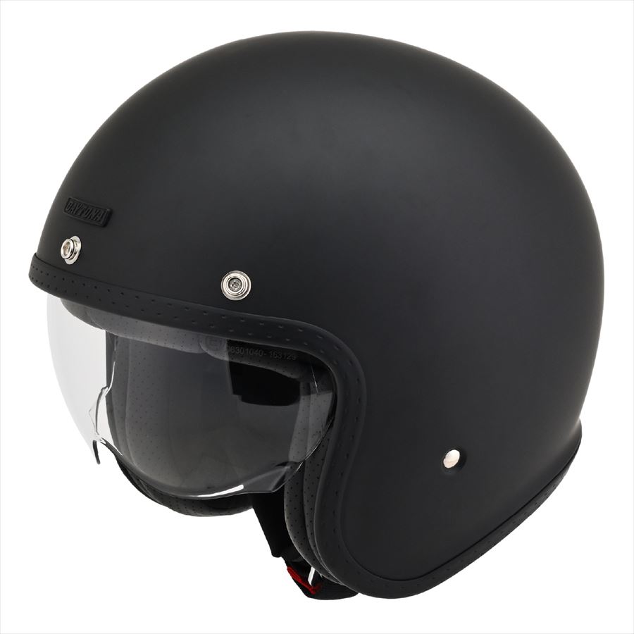 DAYTONA(デイトナ) 【4909449655320】 61088 DN-007PJ ジェットヘルメット マットブラック Lサイズ(59-60cm) SG規格 高強度ABS 軽量 スモールジェット シールド / スピーカーホール 装備 DN-007PJ 61088