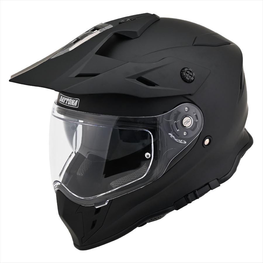 DAYTONA(デイトナ) 【4909449655245】 61112 DN-008OF ヘルメットオフロード マットブラック Lサイズ(59-60cm) SG規格 高強度ABS ピンロックシート付属 インナーバイザー装備 DN-008OFOF 61112｜GLOBAL MOTO 13,322円