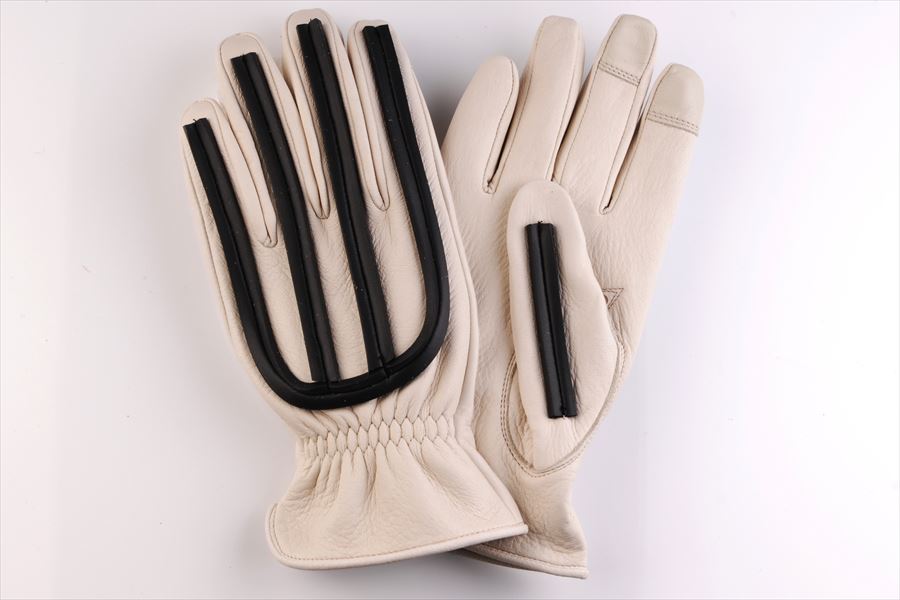 DIN MARKET 【4589975585560】 GGM16-3-4 GMG-16 VMX GLOVE アイボリー/ブラック XLサイズ