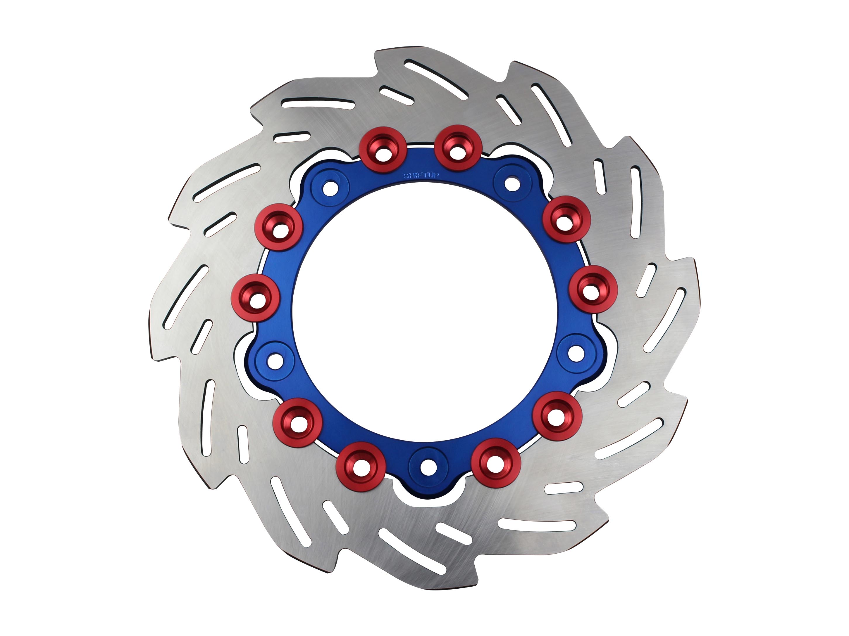 SHIFTUP(シフトアップ) 【4580425074078】 フロントウェーブディスクローター220mm (純正サイズ） インナー:BLUE/ピン:RED｜GLOBAL MOTO