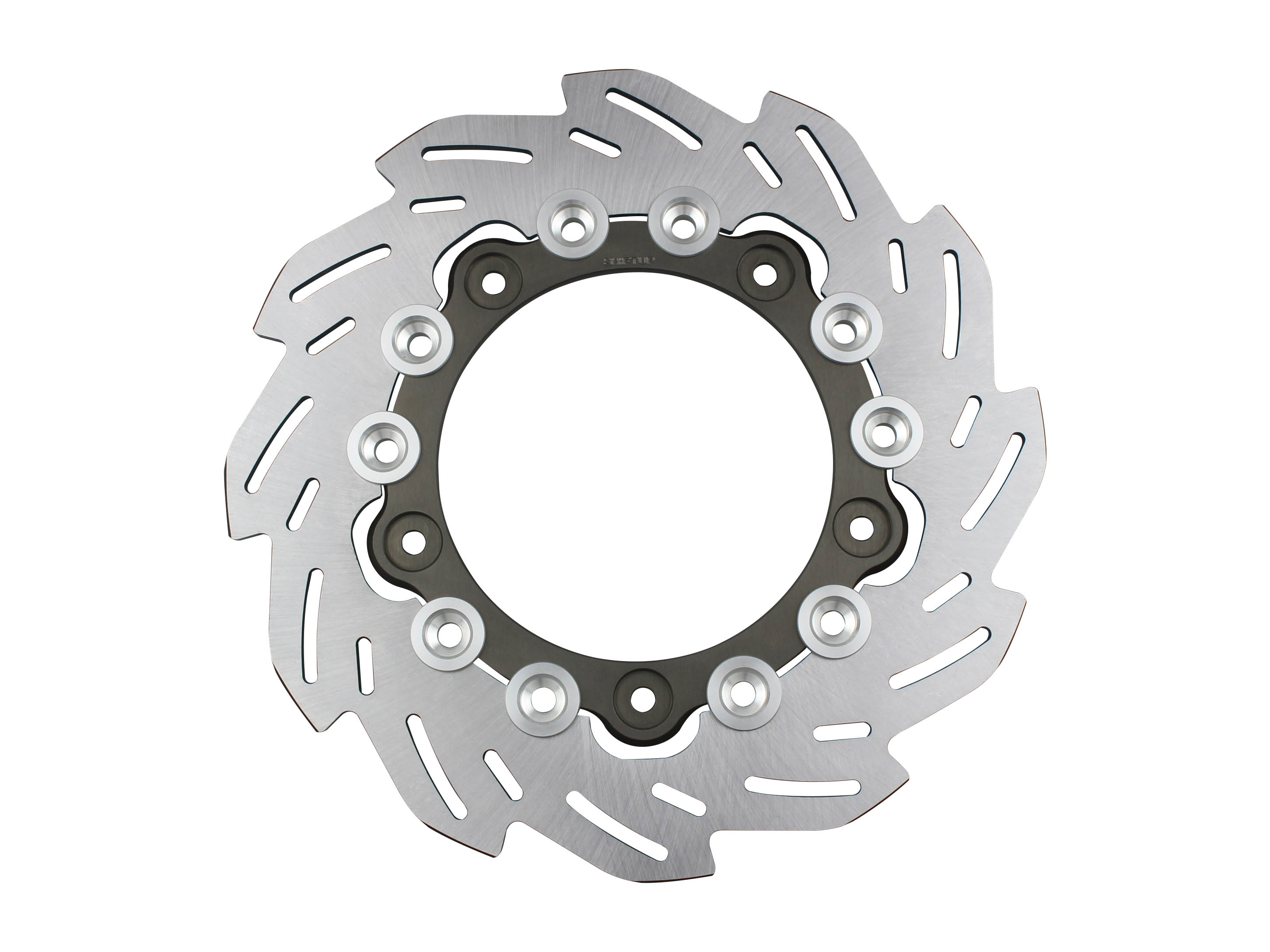 SHIFTUP(シフトアップ) 【4580425075488】 フロントウェーブディスクローター220mm (純正サイズ） インナー:SMOKE TITAN/ピン:SILVER
