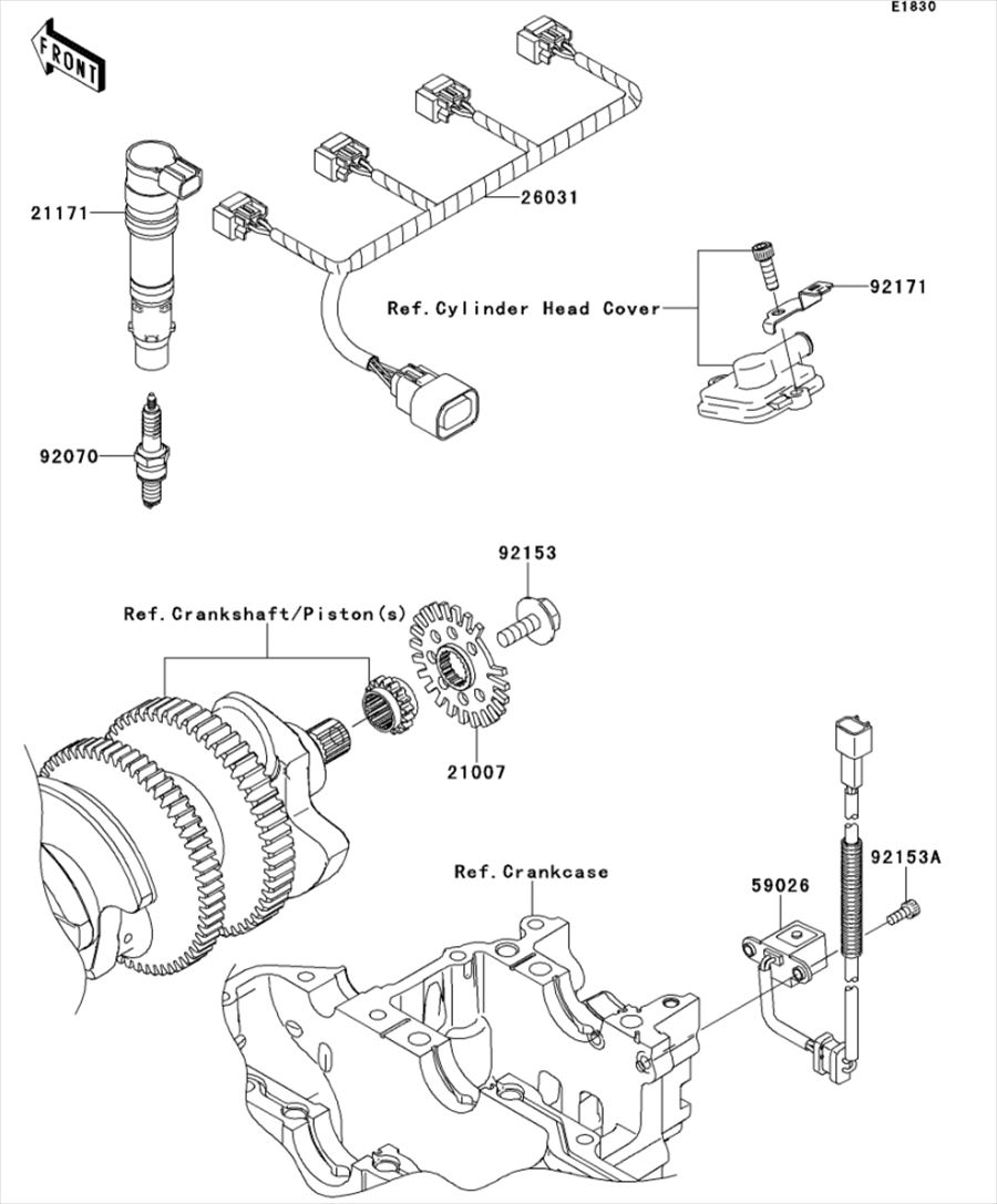 Kawasaki カワサキ 純正部品 21007-0066 ロータ