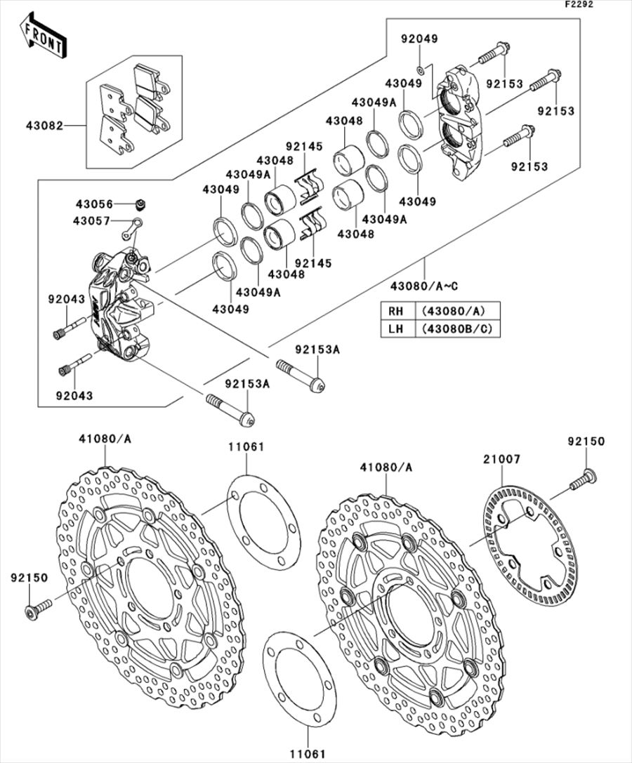 Kawasaki カワサキ 純正部品 21007-0140 ロータ、センサ、FR