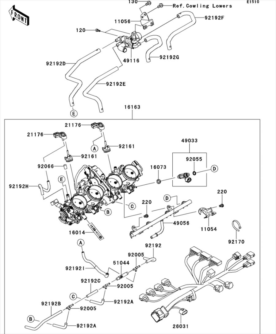 Kawasaki カワサキ 純正部品 26031-1425 ハーネス