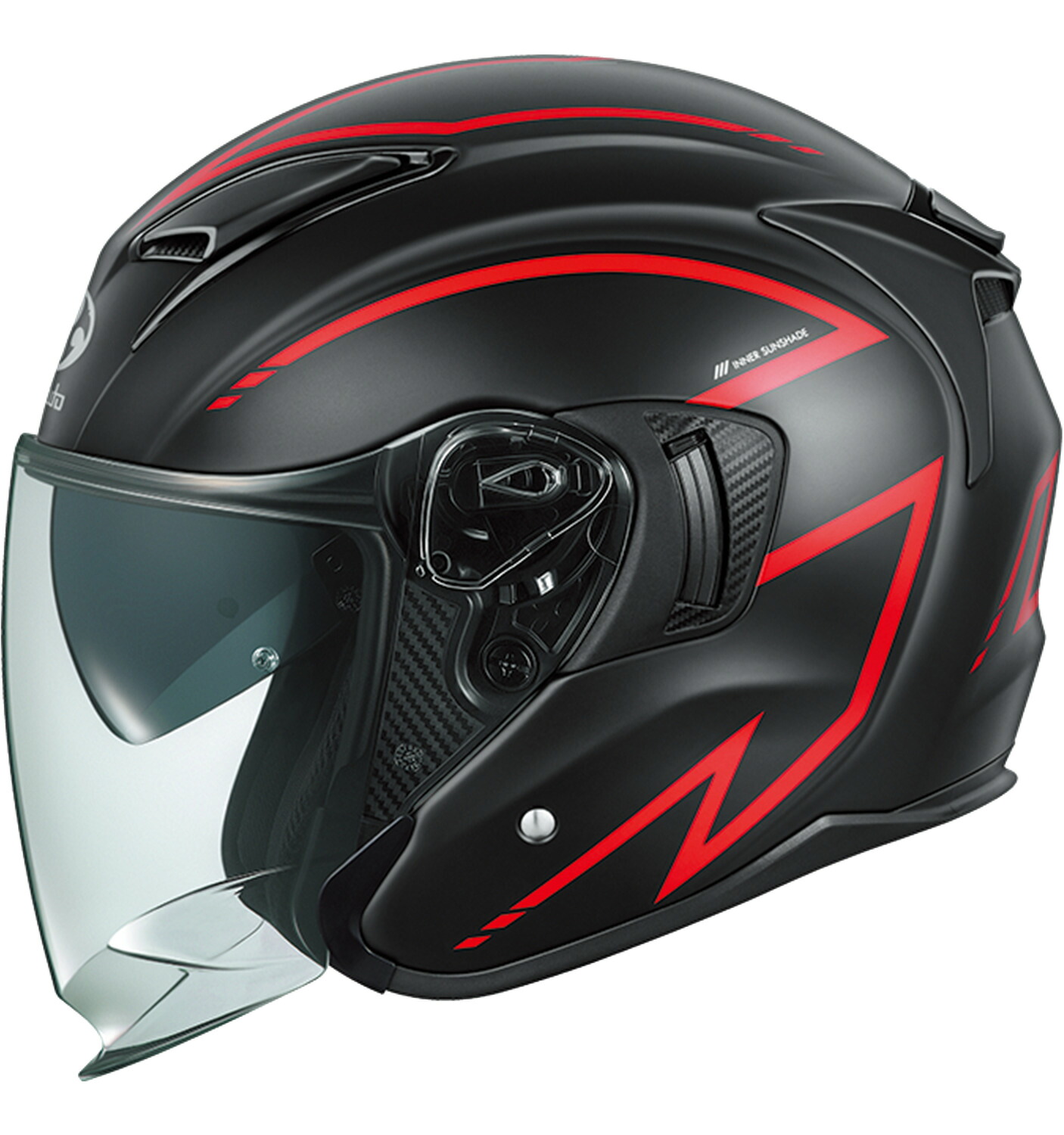 OGK KABUTO オージーケーカブト 【4966094643959】 EXCEED-2 SPRIA フラットブラックレッド Sサイズ 55-56 エクシード 2 スプリア バイク用 ヘルメット 29,354円
