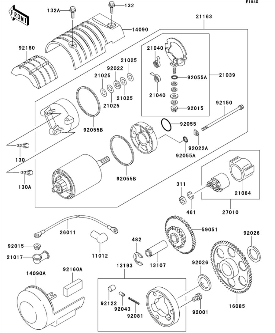 Kawasaki カワサキ 純正部品 21039-1062 ブラシ