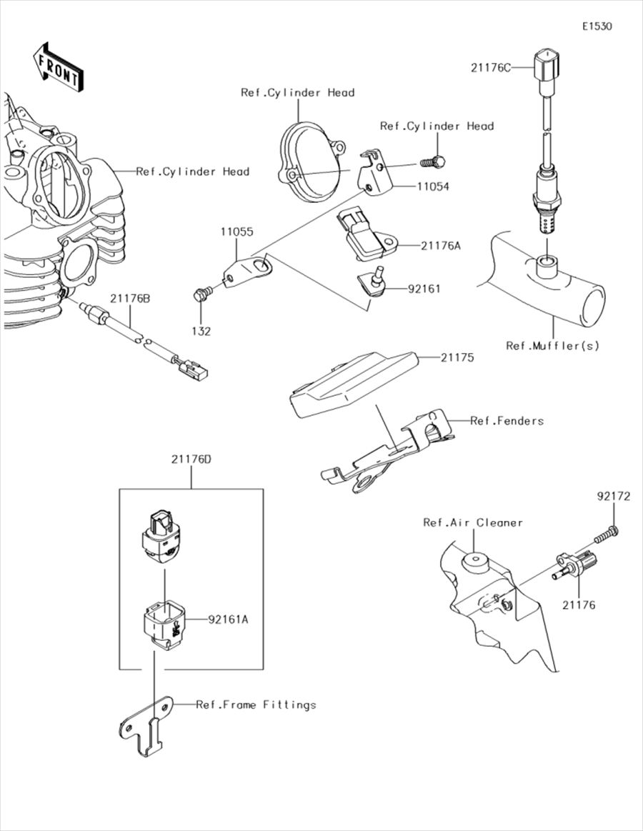 Kawasaki カワサキ 純正部品 21175-0881 コントロールユニット(エレクトロニツク)