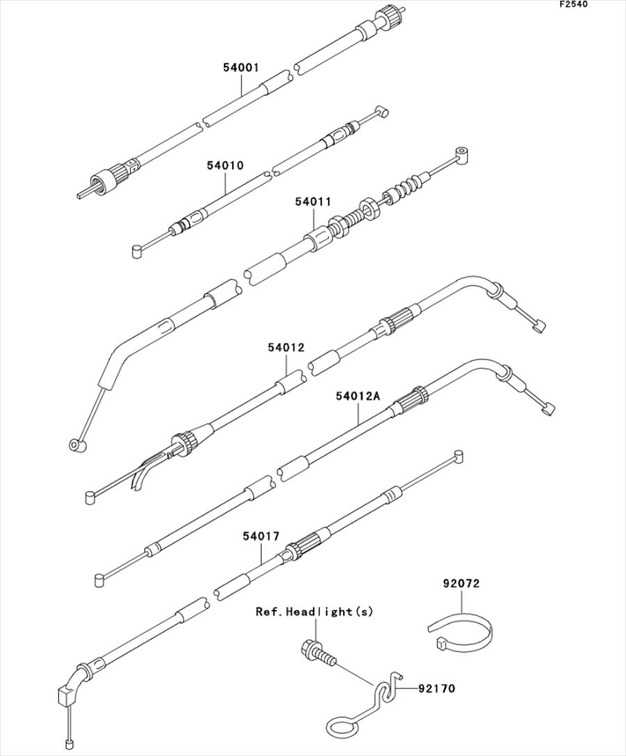 Kawasaki カワサキ 純正部品 25015-1353 タコメータ、X1000R