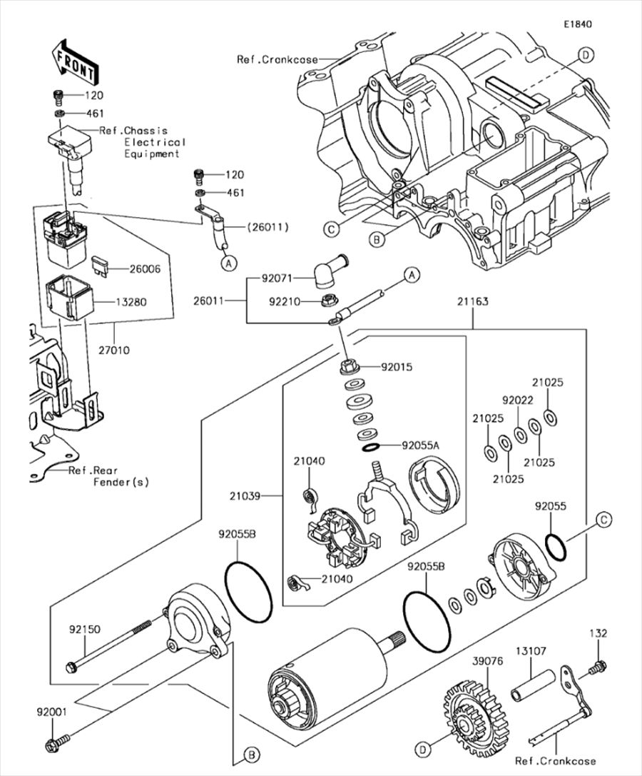 Kawasaki カワサキ 純正部品 39076-1061 リミタ
