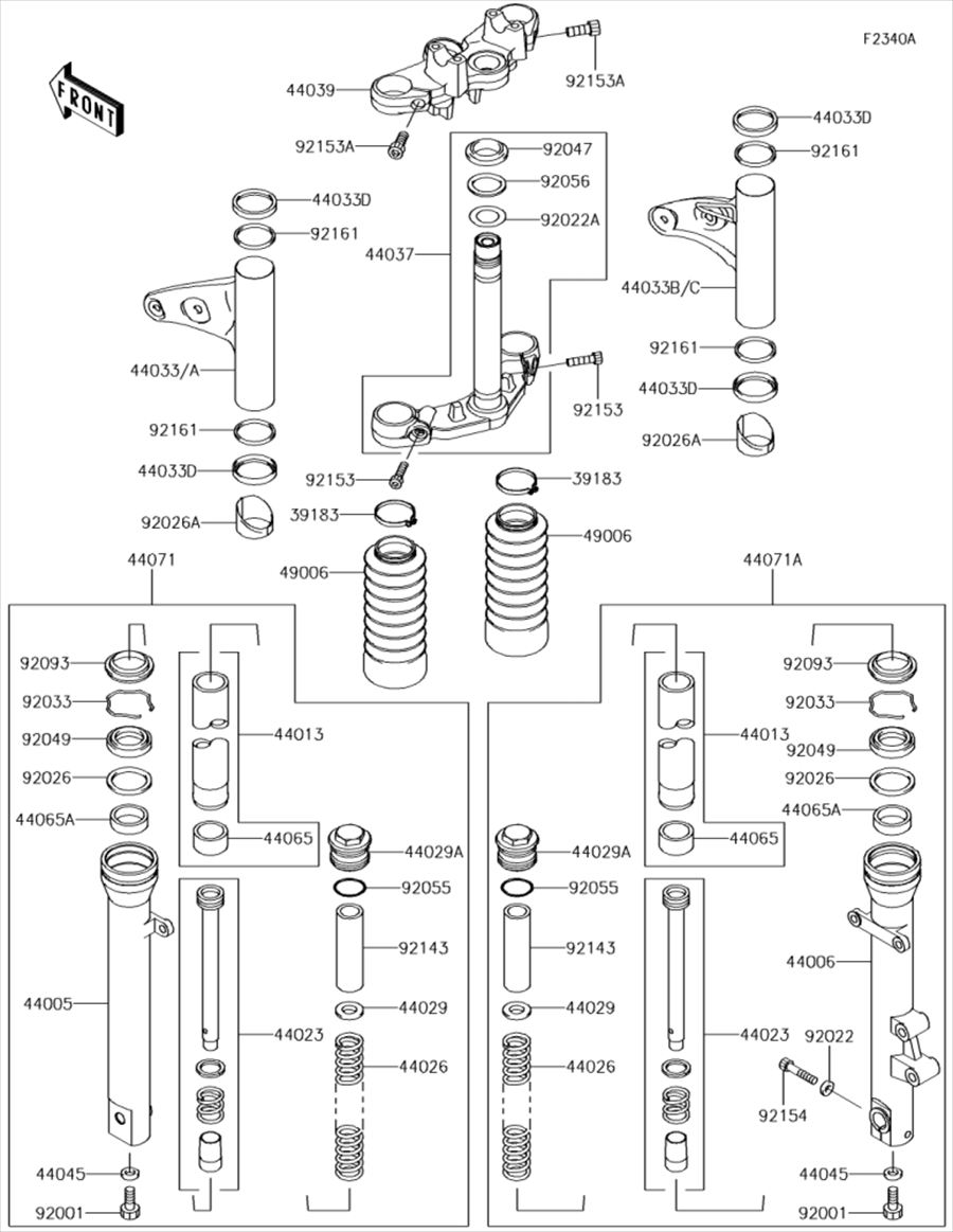 Kawasaki カワサキ 純正部品 43001-0725 レバー(ブレーキ)、ペダル