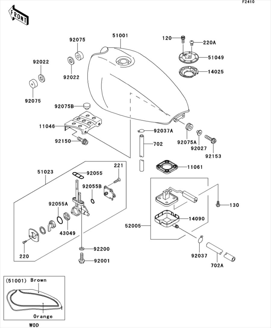 Kawasaki カワサキ 純正部品 52005-0030 ゲージ、フューエル