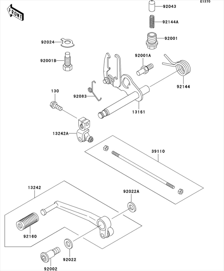 Kawasaki カワサキ 純正部品 56054-0268 マーク、フューエル タンク、RH、KAWASAKI