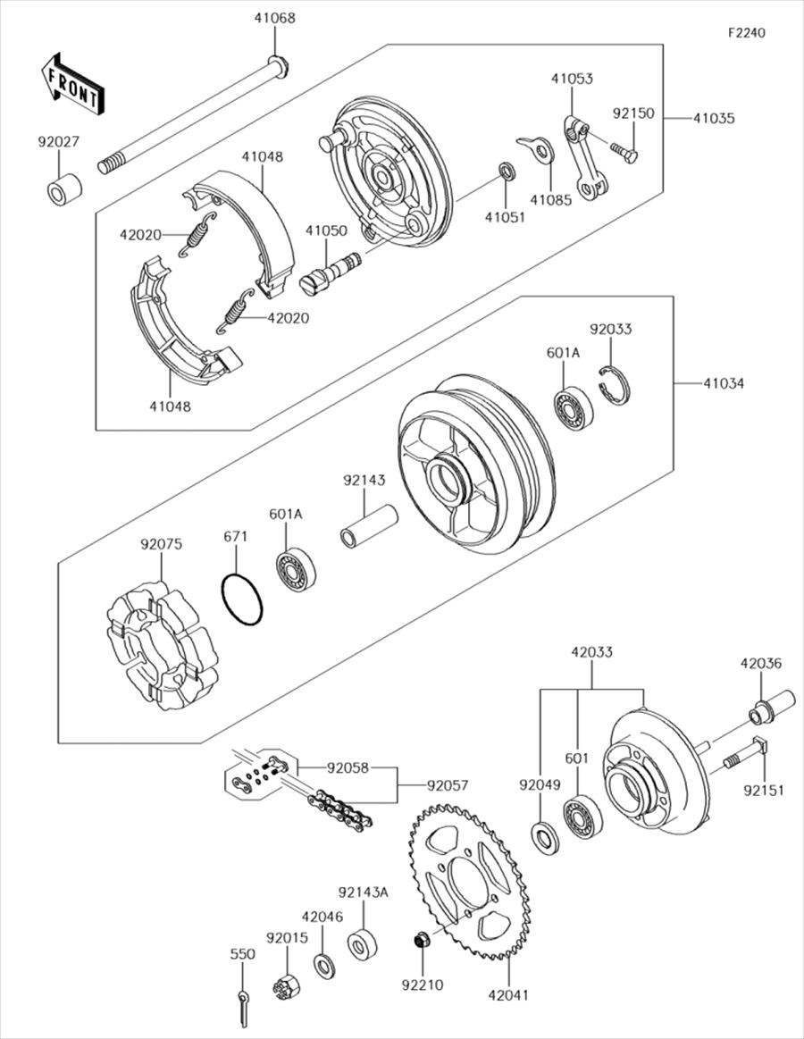 Kawasaki カワサキ 純正部品 92075-1008 ダンパ