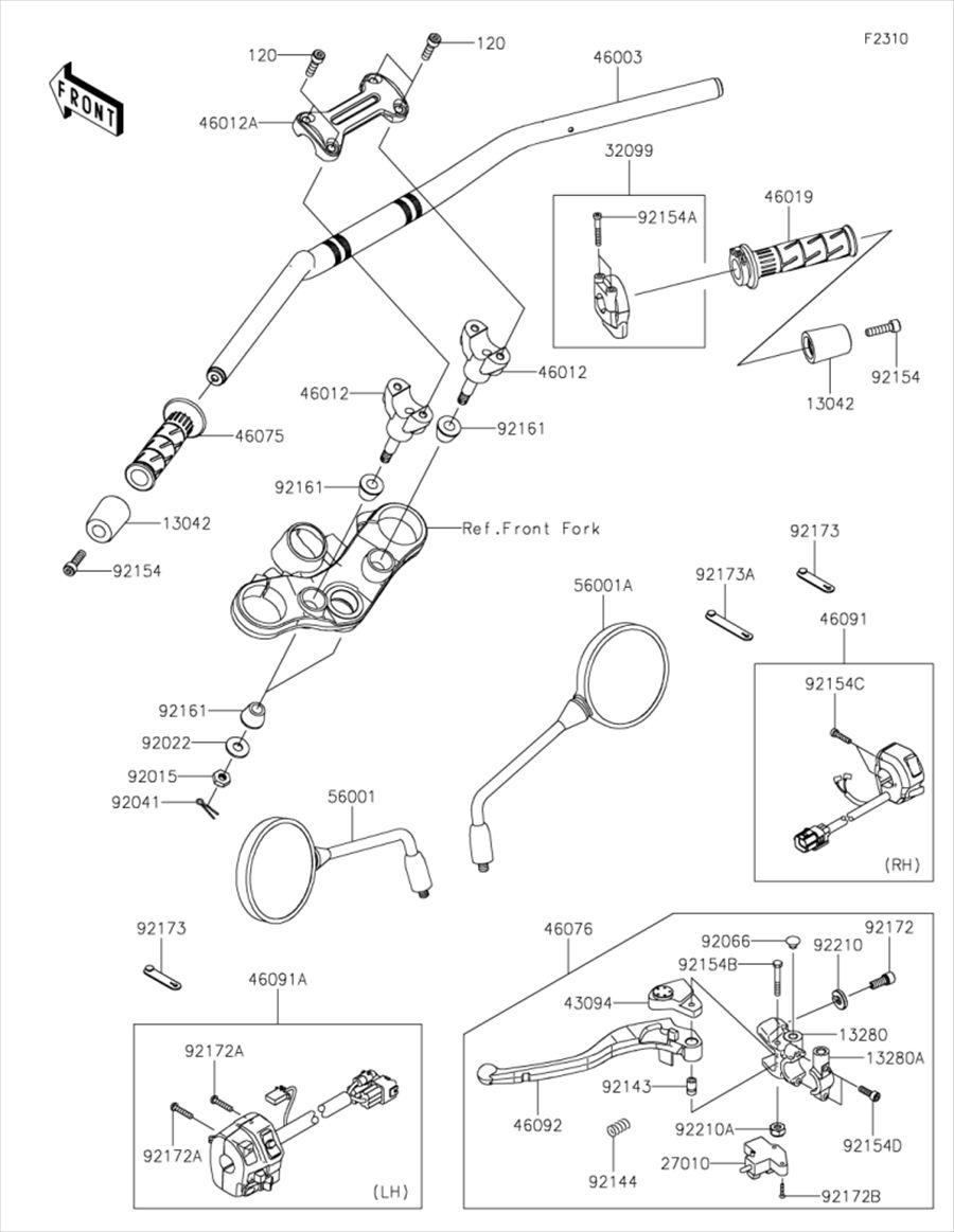 【楽天市場】Kawasaki カワサキ 純正部品 92161-0113 ダンパ、ハンドル ホルダ：GLOBAL MOTO