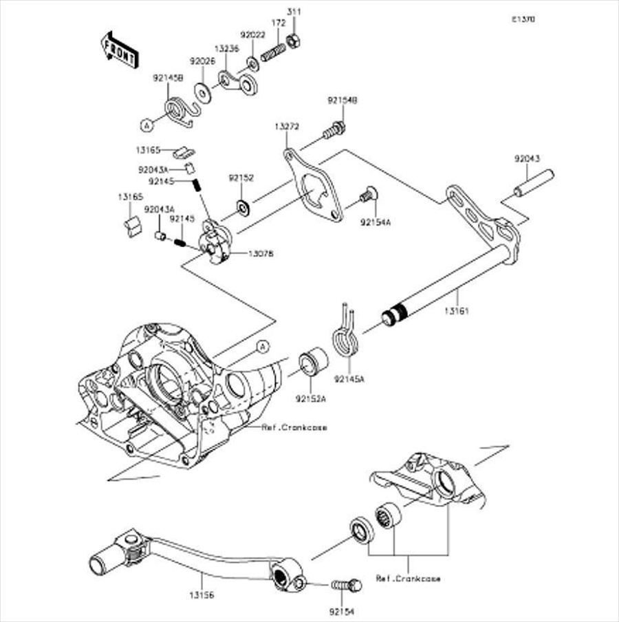 Kawasaki カワサキ 純正部品 13156-0614 キャップ
