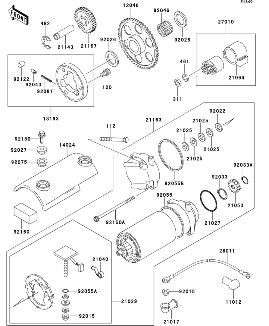 Kawasaki カワサキ 純正部品 13193-1062 クラッチアッシ(ワンウエイ)