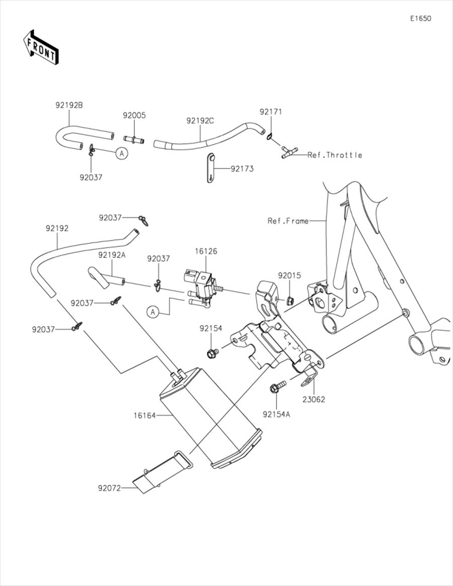 Kawasaki カワサキ 純正部品 16126-0705 バルブ、ソレノイド