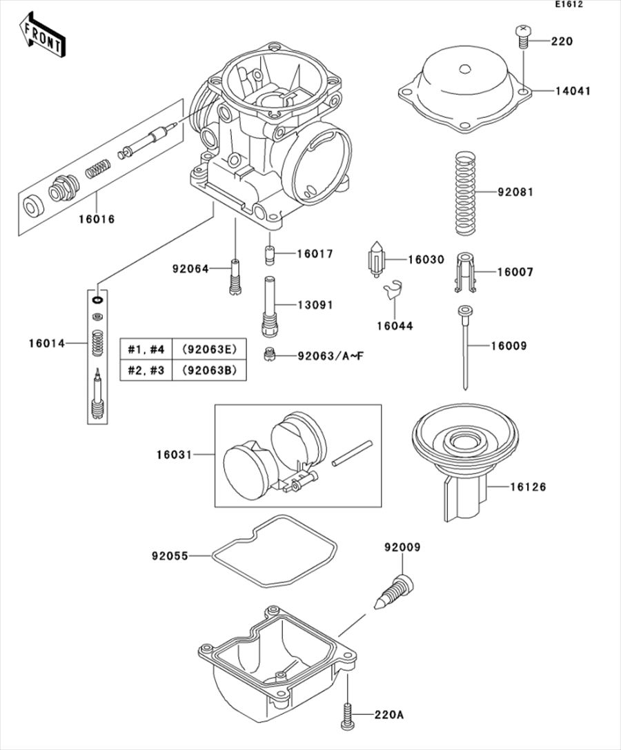 Kawasaki カワサキ 純正部品 16126-1160 バルブ