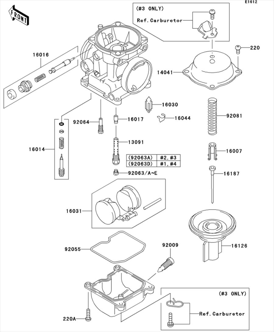 Kawasaki カワサキ 純正部品 16126-1199 バルブ、バキユーム