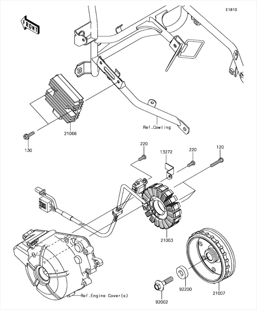 Kawasaki カワサキ 純正部品 21007-0569 ロータ