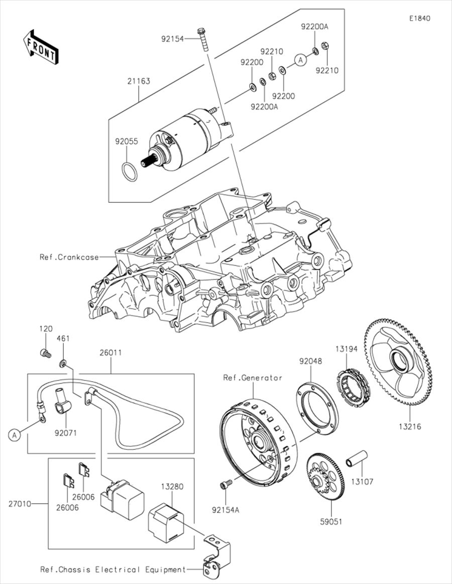 Kawasaki カワサキ 純正部品 27010-0099 スイッチ、マグネテイツク